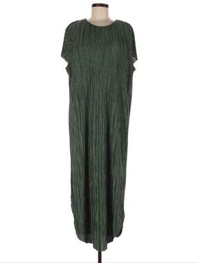 Sabina Musayev Olive Green Textured Maxi Dress